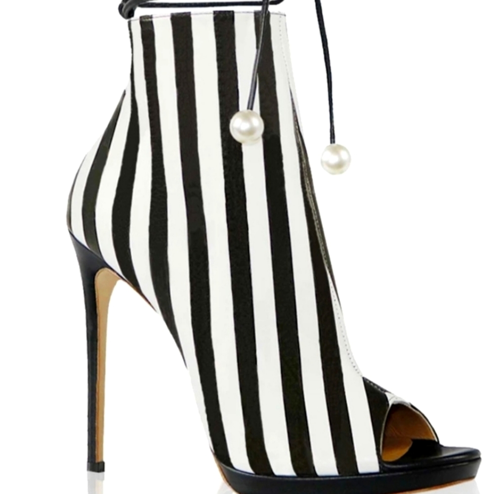 Sold- Black and White Stripe